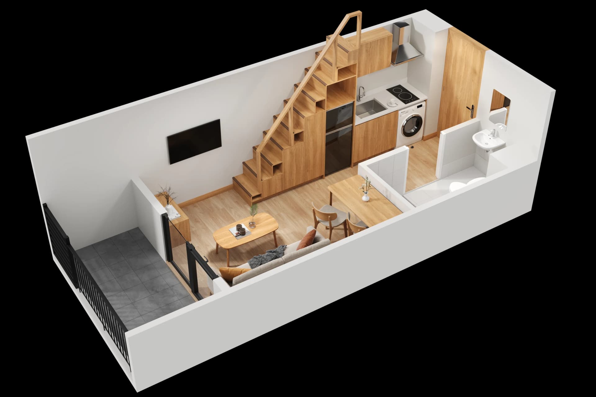 Studio Loft Floor Plan — One Lancaster Park